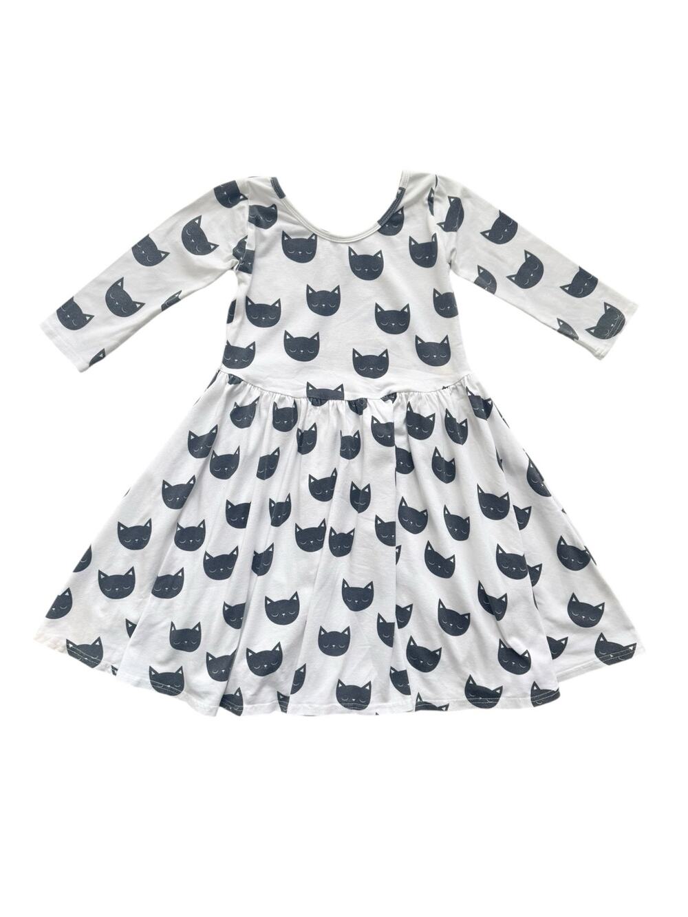 Vivie And Ash Handmade Black Cat Dress Size 8